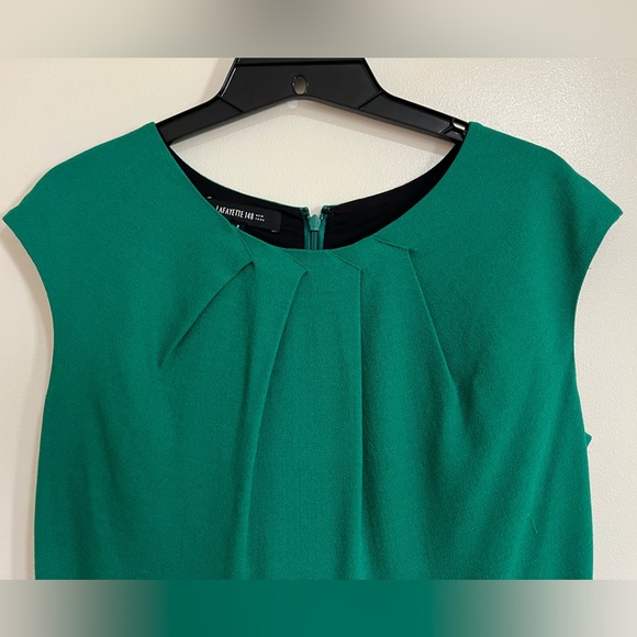 Lafayette 148 Green Dress - Picture 7 of 8